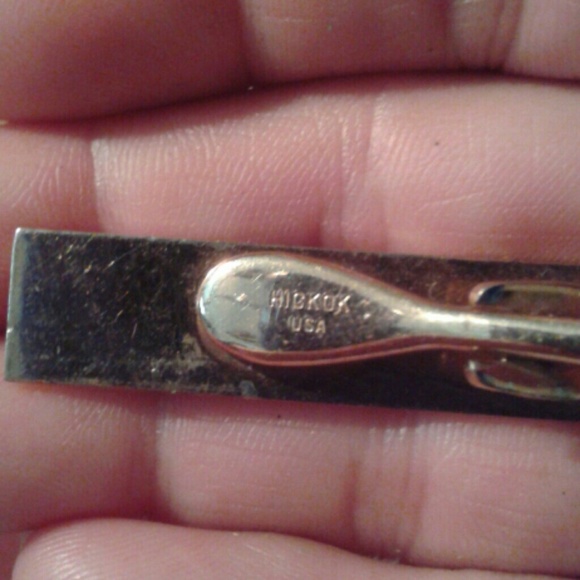 SALE! HICKOK USA vintage tie clasp goldtone - Picture 3 of 6